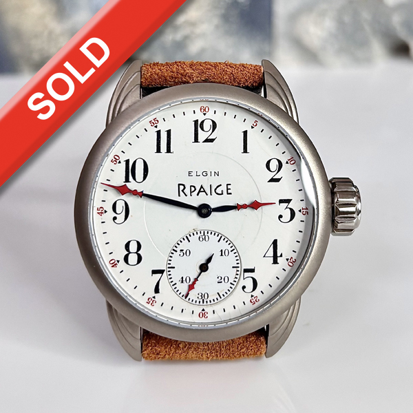 Antique Enamel dial -Titanium case