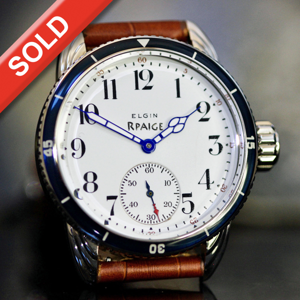 "Wrocket" Divers watch with Antique Enamel Dial