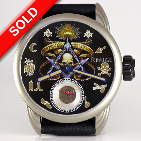 Titanium case with Fantastic Masonic Dial