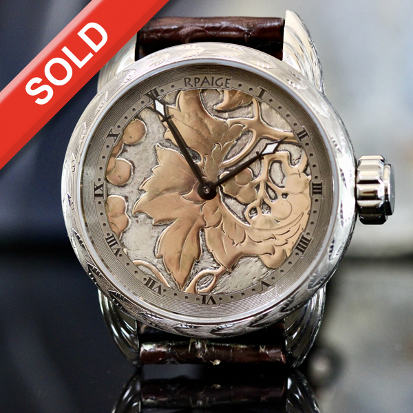 Sterling and Rose gold  antique dial