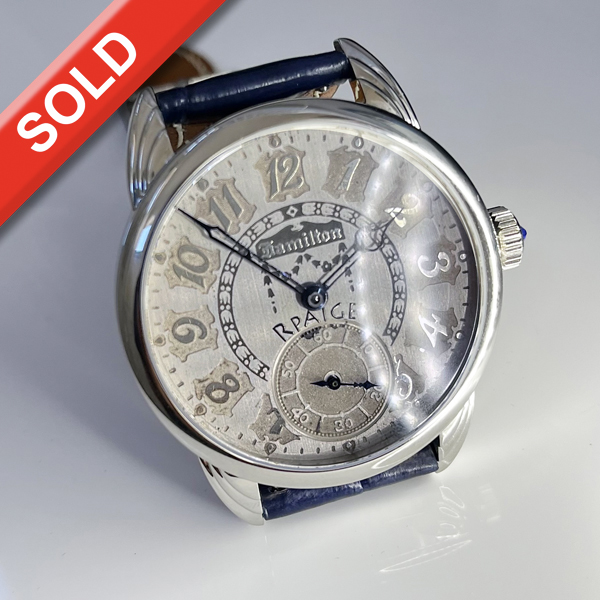 Outstanding Antique Hamilton dial - Intaglio style