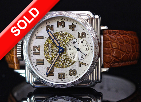 Hand Engraved case -Military engraved Dial