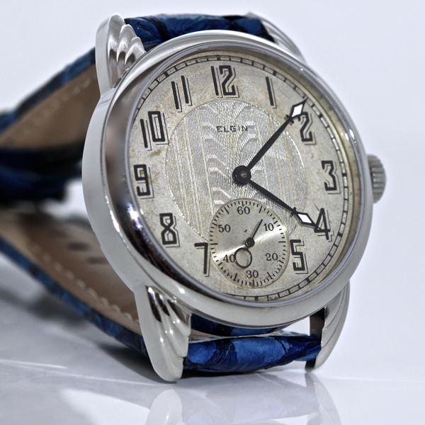 Wrocket steel with Art Deco Elgin Dial
